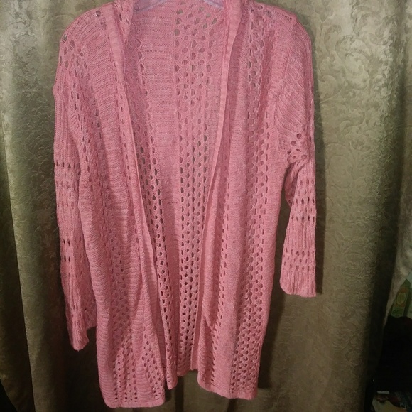 Maurices Salmon Pink Cardigan Xxl 